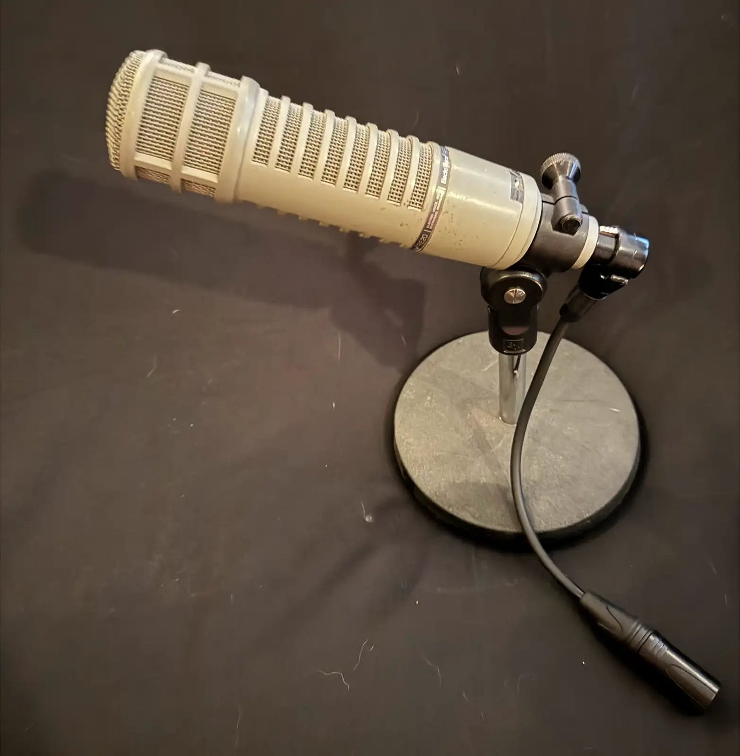 The Greaseman's personal Electovoice RE-20 microphone