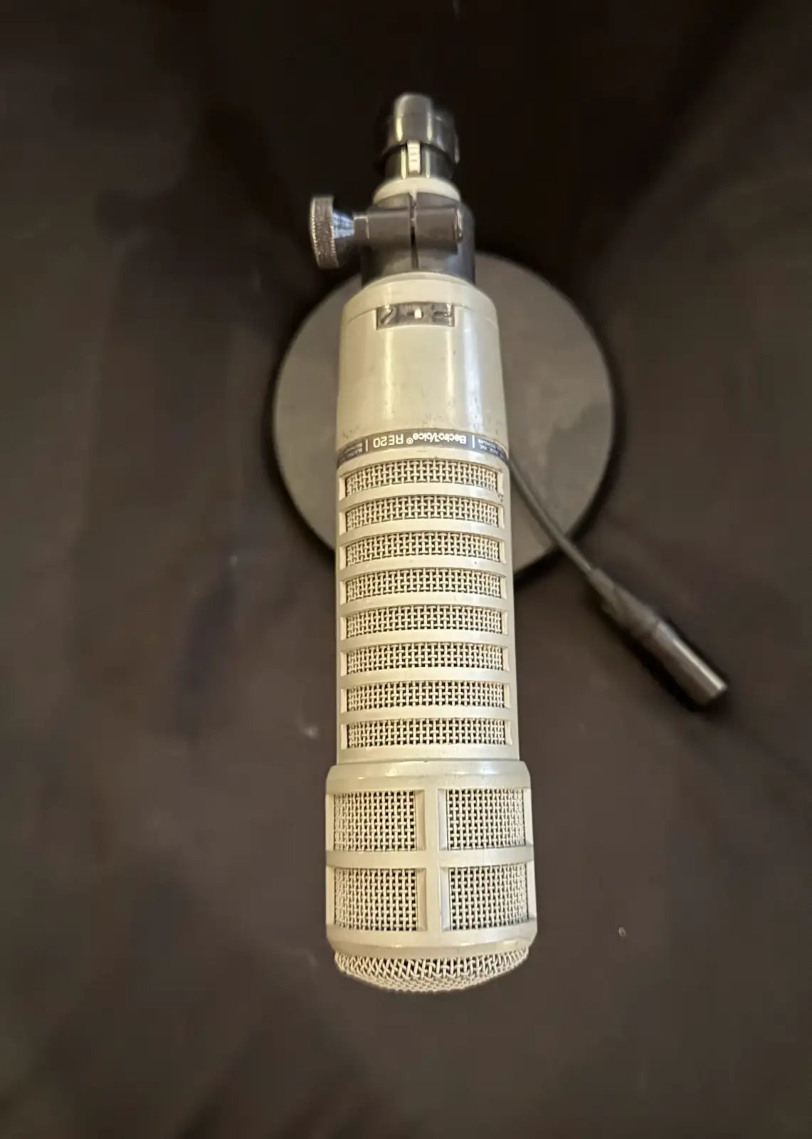 The Greaseman's personal Electovoice RE-20 microphone